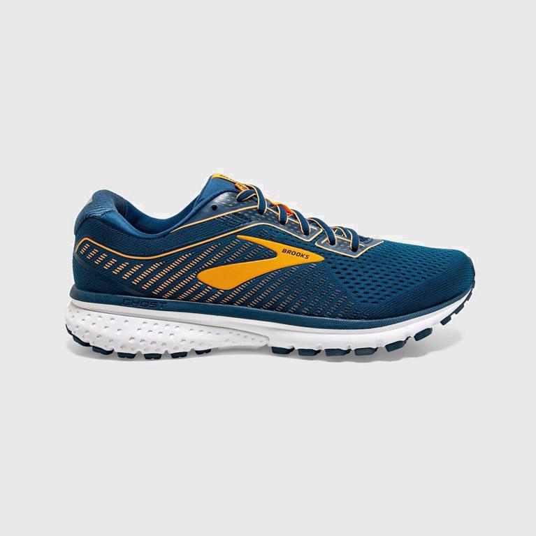 Brooks Men's Ghost 12 Road Running Shoes Singapore - Blue (41678-RXPO)